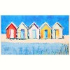 Olivia's Home Beach Cabanas Doormat – Vibrant Indoor/Outdoor Coastal Accent Mat, Durable & Washable, 22" x 32" Beach Scene Decor - 2 of 3
