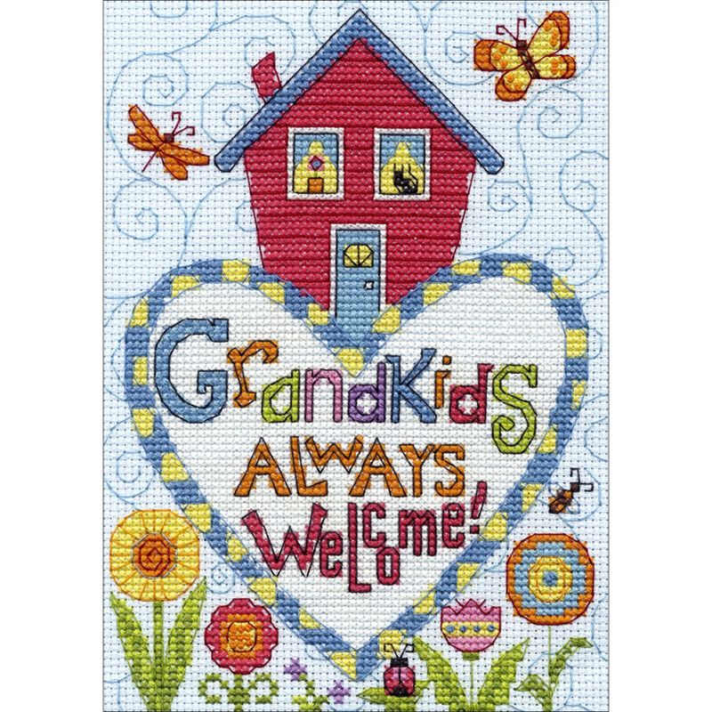 Dimensions Counted Cross Stitch Kit 5"X7"-Grandkids (14 Count), 2 of 3