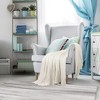 PiccoCasa Home Decor Soft 100% Cotton Cable Knit Throw Bed Blanket  for Sofa - 2 of 4