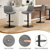FURNIinspire Dining Chair, Bar Stools Set of 2, Adjustable Bar Stools for Dining Room, Gray, 17.3"*7.3"*34" - 4 of 4