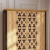 Homsee Carved Display Storage Cabinet with Intricate Design Bookshelves Curio Bookshelf - 4 of 4