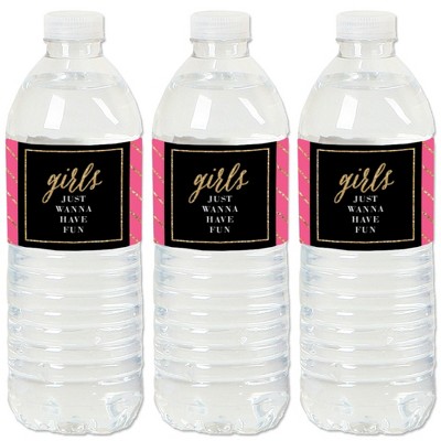 Big Dot of Happiness Girls Night Out - Bachelorette Party Water Bottle Sticker Labels - Set of 20