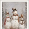 HomeRoots Snowman Trio White Framed Wall Art - 4 of 4