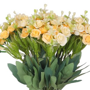 REGALWOVEN Silk Realistic Beauty Shape Artificial Rose Flowers 11.8" 6 Pcs - 1 of 4