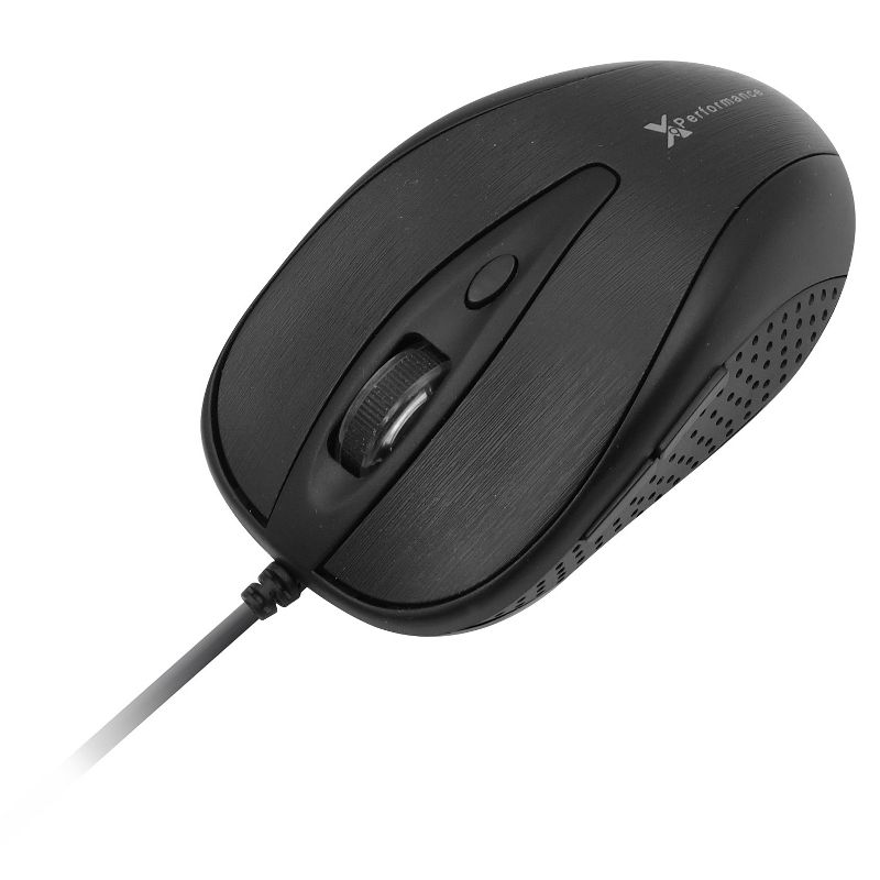 X9 Performance 6-Button USB Wired Computer Black Mouse for Mac & PC, 4 of 9
