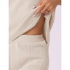 INSPIRE CHIC Women's Knit Matching Sweatsuits Tops and Wide Leg Pants 2 Piece Outfits Sets - 4 of 4