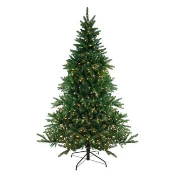 Northlight Real Touch™️ Pre-Lit Full Noble Fir Artificial Christmas Tree - 6.5' - Dual Color LED Lights