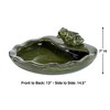 Smart Solar 7" Ceramic Frog Solar Spitter Fountain - 3 of 3