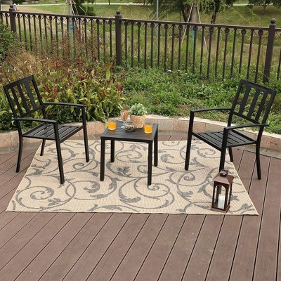 3pc Patio Set with Chairs & Small Table - Captiva Designs