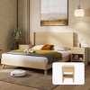 Nightstands with Drawer Storage,Wide Bedside Table for Bedroom or Sofa,Mid Century Modern Bed Side Stand-The Pop Home - 2 of 4