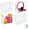 iDesign Adhesive Organizer Bin for Kitchen - Set of 4 - Clear - 2 of 4