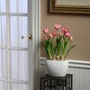 18" Artificial Pink Tulip Flowers - National Tree Company - 2 of 4