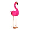 Northlight 39.5" Standing Hot Pink Feathered Flamingo Decoration - 2 of 3