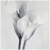 Canvas Floral Shaded Tulip Framed Wall Art with Black Frame White - Olivia & May - 2 of 4