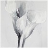 Canvas Floral Shaded Tulip Framed Wall Art with Black Frame White - Olivia & May - image 2 of 4