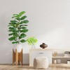 Garvee 3.25ft Artificial Ficus lyrata Fiddle Leaf Fig Tree for Indoor Outdoor House Living Room Office, Green - 3 of 4