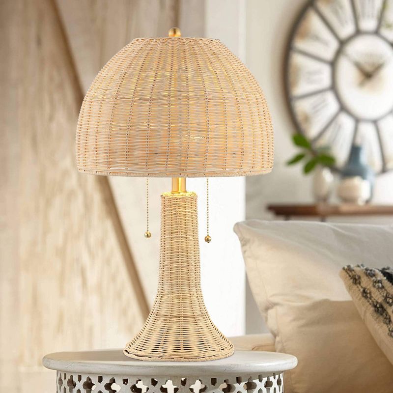 22&#34; LED Joanie Rustic Iron Table Lamp Natural/Brass (Includes LED Light Bulb) - JONATHAN Y, 5 of 9