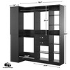 Besiost 71-In Corner Closet System Set with Wood Drawers, Freestanding Closet Organizer with - 4 of 4