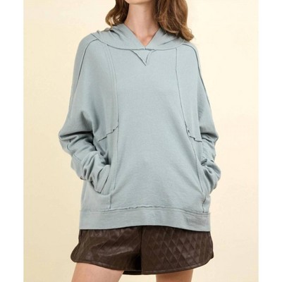 Women's Raw Edge Hoodie - VERY J