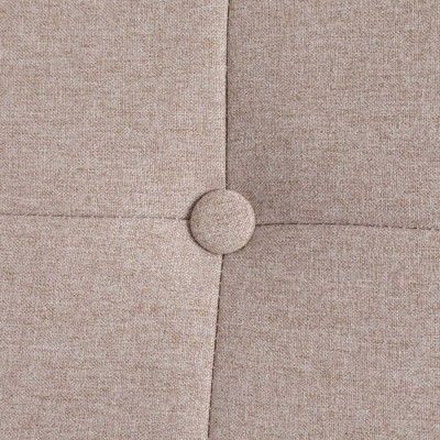 Sandy Beige Fabric/Espresso