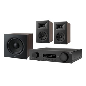 JBL Stage 2.1 Home Theater System with 10 in Sub and 60 Watts/Channel Receiver (Black) - 1 of 4