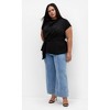 Women's Plus Size Temple Ave Top - black | CITY CHIC - 2 of 4