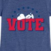 Girls' - Peanuts - Vote Snoopy Fitted Short Sleeve Graphic T-Shirt - 2 of 4