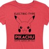 Women's - Pokémon - Pikachu Electric Type Short Sleeve Graphic T-Shirt - 2 of 4