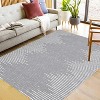Living room bedroom carpet,diamond striped area carpet, modern office carpet,striped farmhouse carpet - 2 of 4