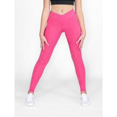 Women's Recycled Poly Criss Cross Waist Band Legging with Back Pocket - Body Wrappers