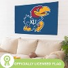 NCAA University of Kansas Flag with Grommets, 3'x5' KU Jayhawks Outdoor College Flags & Banners for Garden Patio Indoor Wall Décor - 4 of 4
