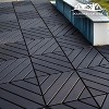 Dolonm 44-Pack 12"x12" Interlocking Deck Tiles – Waterproof Outdoor & Indoor Floor Tiles for Patio, Pool, Balcony – Easy Snap-Together Design - 3 of 4