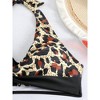 Womens High Waisted Bikini Sets Drawstring Tummy Control Swimsuits Tie Back Bathing Suit - 3 of 4