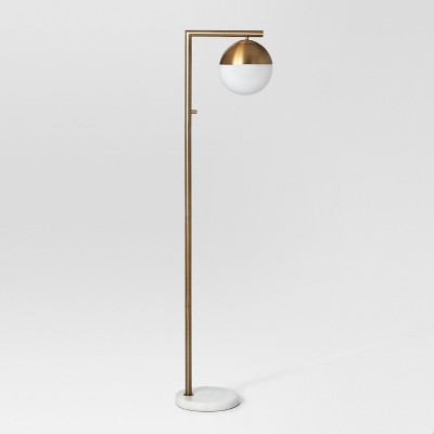 glass dome floor lamp