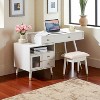 3-in-1 Vanity Desk with Lighted Flip-Top Mirror & Adjustable Cabinet, Makeup Dressing Table with Stool, Dresser with Drawers for Bedroom - 4 of 4