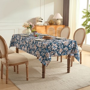 Printed Waterproof Fabric Tablecloths, Easy Care Dining Table Covers by Sweet Home Collection® - 1 of 4