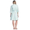 Casual Nights Women's 2 Piece Floral Robe and Gown Set - 3 of 4