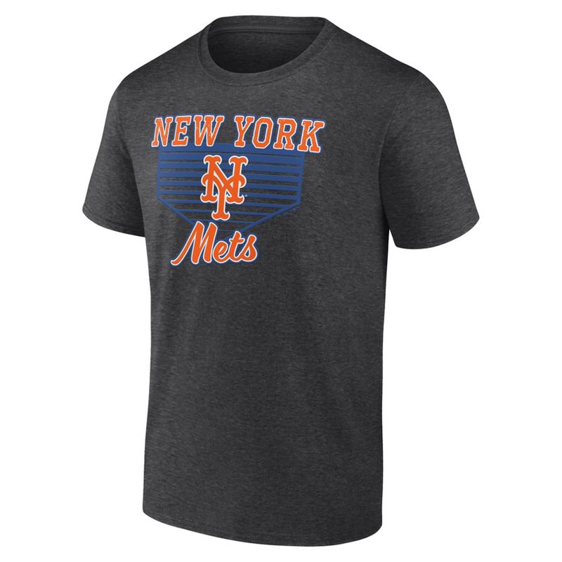 MLB New York Mets Men's Gray Core T-Shirt, 2 of 4