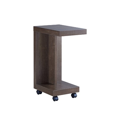 Carina Mobile End Table Walnut Oak - miBasics