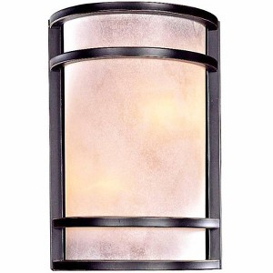 Minka Lavery Rustic Wall Light Sconce Bronze Hardwired 7 3/4" Fixture French Scavo Glass Shade for Bedroom Bathroom Vanity Reading - 1 of 1