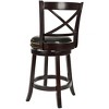 Butler Counter Stool - FOX7003 - Cappuccino/Black - Safavieh Couture - 3 of 4