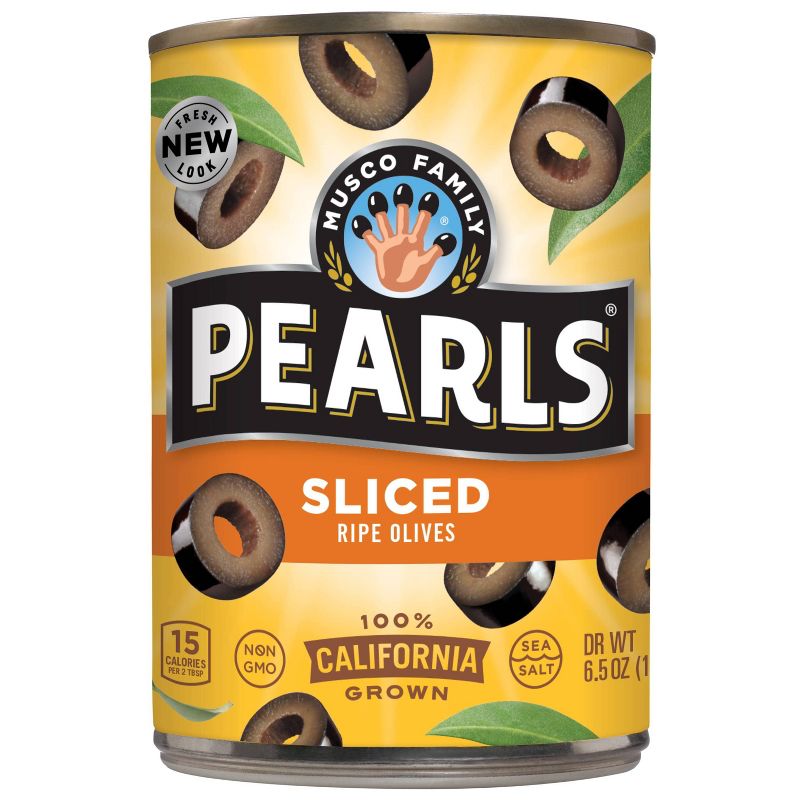 Pearls Sliced California Ripe Olives - 6.5oz, 1 of 5