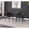 Best Master Furniture,Jacques Faux Leather Dining Chairs (Set of 2) - 3 of 3