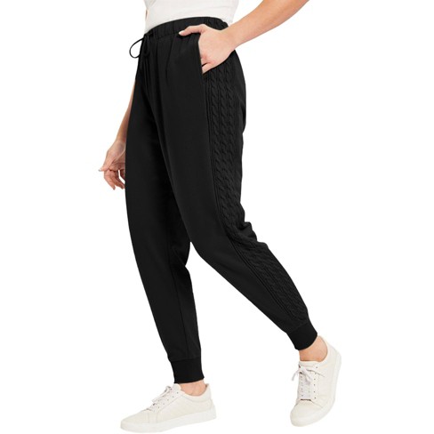 Ellos Women's Plus Size Knit Capri Leggings - 14/16, Black : Target