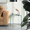 Costway Tempered Glass End Table Transparent Sofa Side Accent Table Living Room - 2 of 4