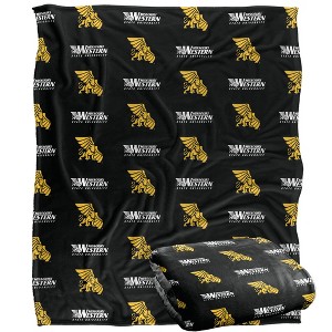 Missouri Western State University Logo Pattern Silky 50x60 Blanket, 1 Sided - 1 of 4