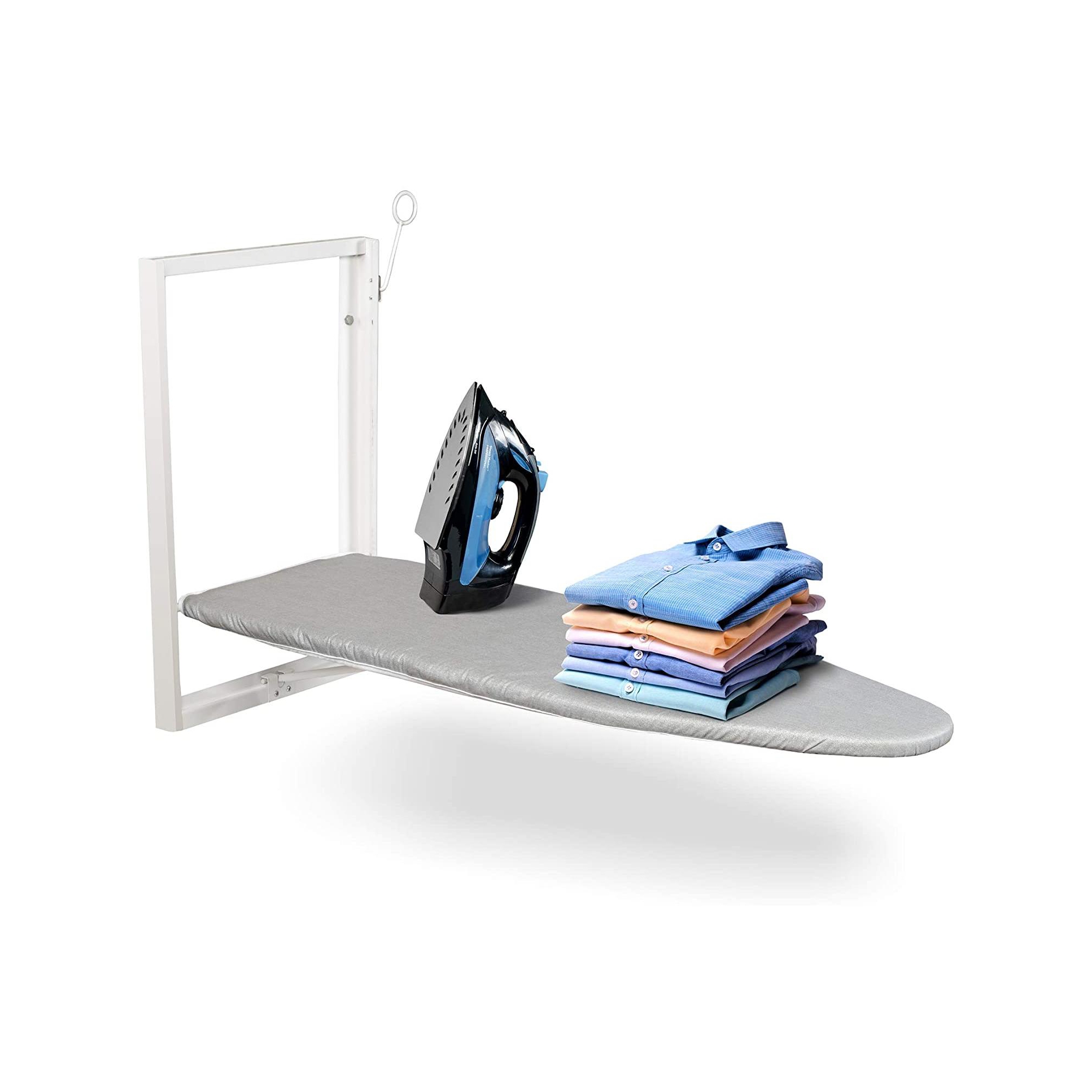 Ivation Wall Mounted Ironing Board, 36.2” x 12.2” Foldable Iron Board for Home, Apartment & More