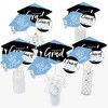 Big Dot of Happiness Light Blue 2025 Graduation Party Centerpiece Sticks - Table Toppers - Set of 15 - 2 of 4