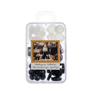 John Bead Masterpiece Collection Mixed Glass Bead Box A Bar at The Folies by Bergère - Edouard Manet 85g