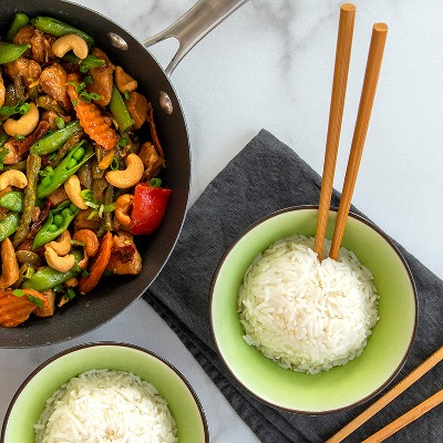 10-Inch Black Non-Stick Aluminum Wok with Stainless Steel Handle